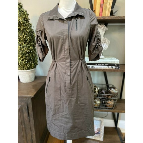 Akris Punto Dresses & Skirts - Akris Punto Button Front Drawstring Shirt Dress 6